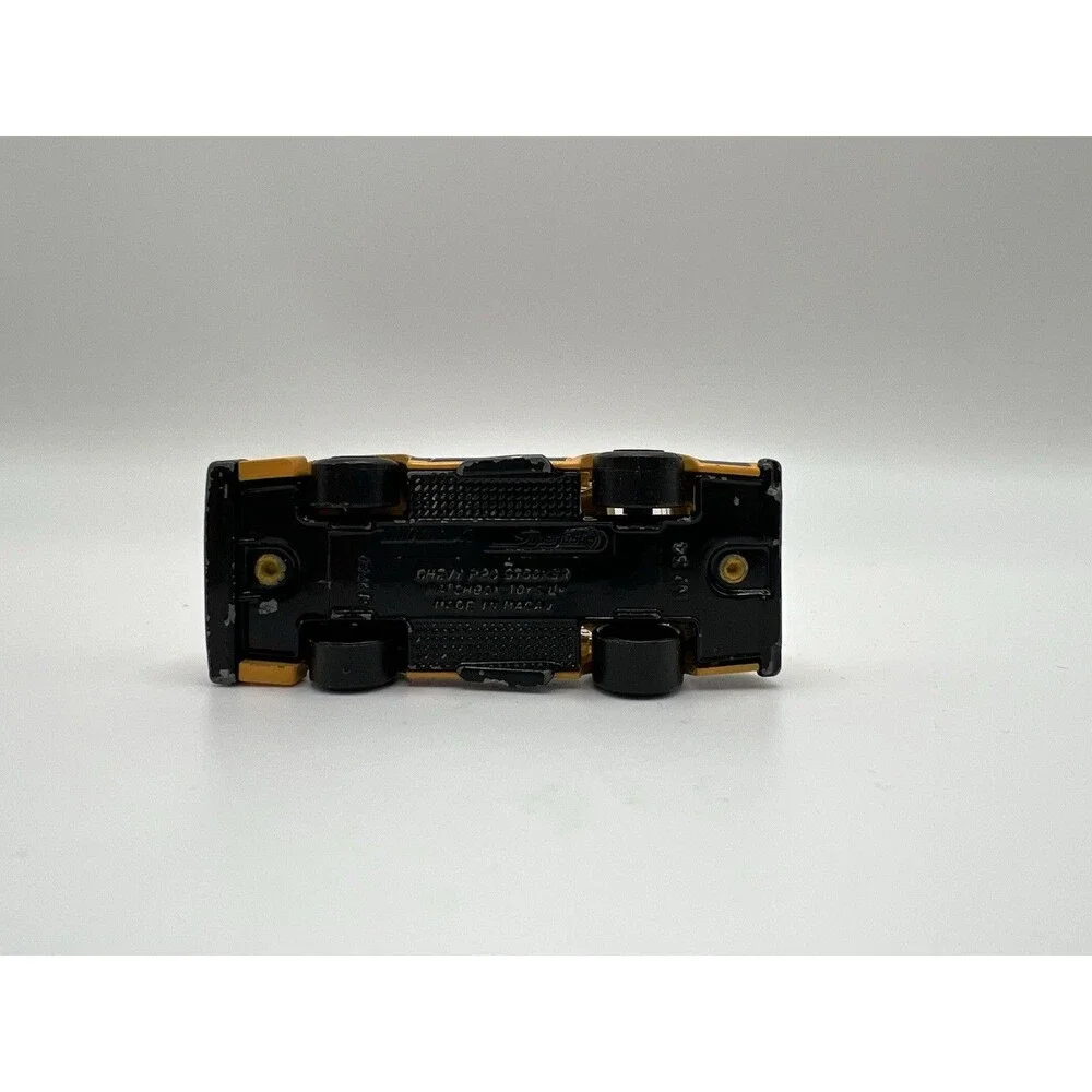 Vintage Matchbox Chevy Pro Stocker, Yellow, Superfast no. 34, Macau Metal Base
